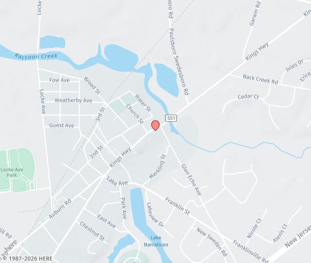 Location Map: 1112 Kings Hwy Swedesboro, New Jersey 08085